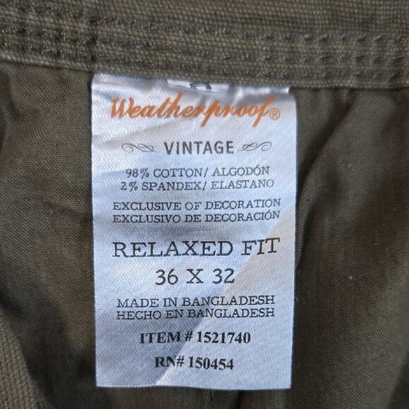 Weatherproof Men's Dark Green Cargo Pants - Picture 7 of 7